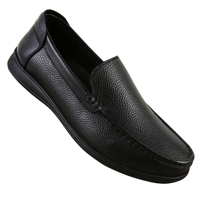 Men's Father Male Soft Man Breathable Slip Leather Shoes