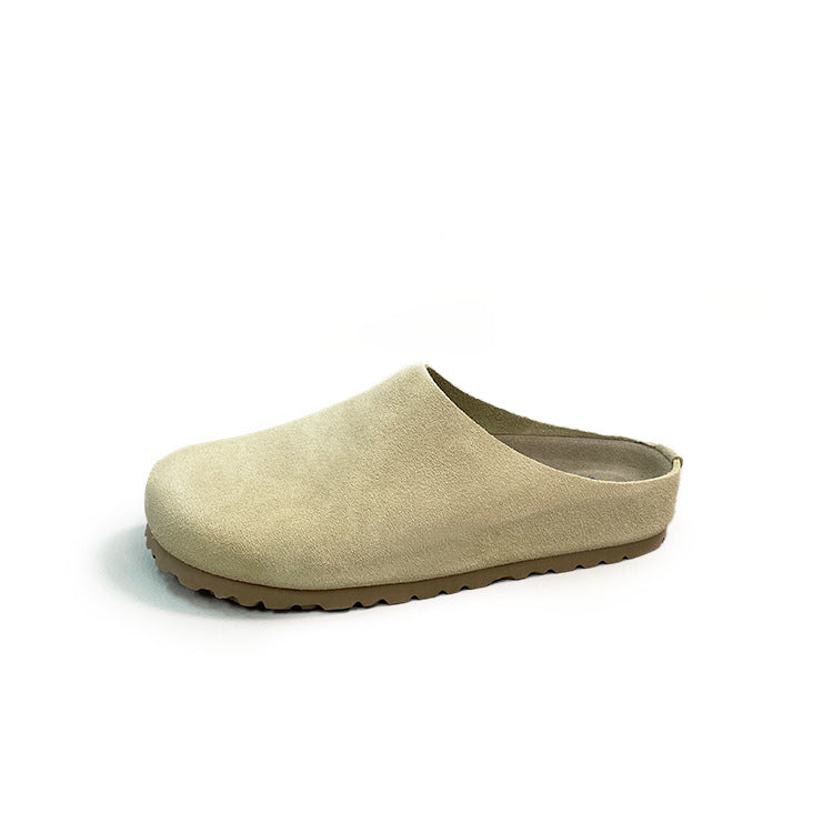 Women's Outer Wear Genuine Cork Arch Support Thick-soles Slippers