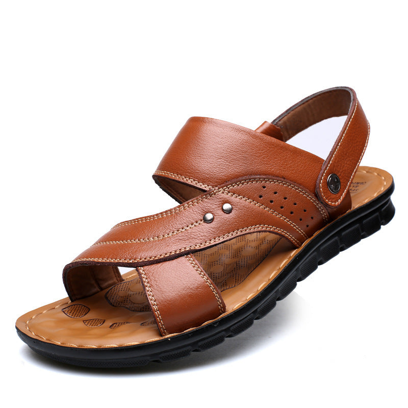 Men's Elegant Three-color Plus Size Beach Sandals