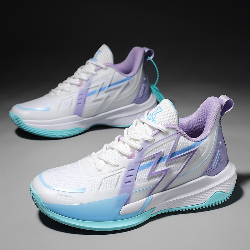 Women's & Men's For Korean Style Fashionable Mesh Breathable Basketball Luminous Shock Men's Sports Shoes