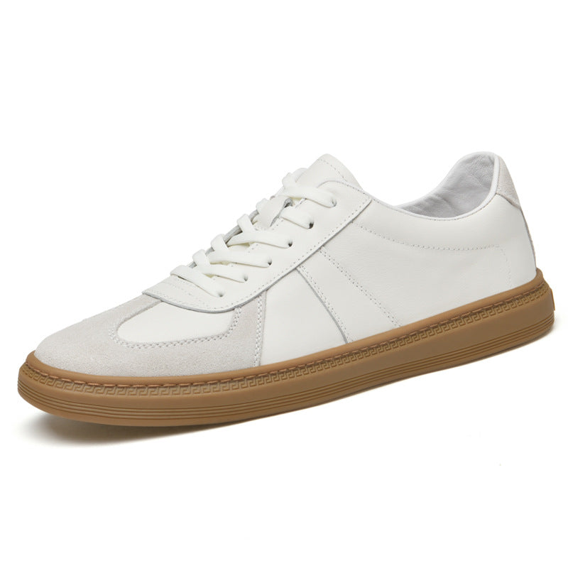 Men's First Layer Cowhide White Beef Tendon Outsole Soft Bottom Men's Board Shoes