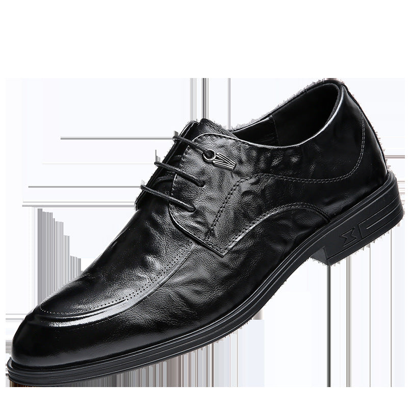Men's First Layer Cowhide Business Soft Bottom Surface Leather Shoes