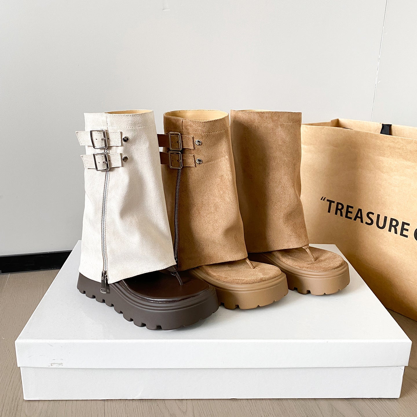 Women's Thick-soled Summer Retro Two-way Wear Roman Pants Boots