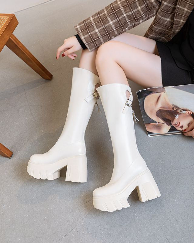 Women's Thick High Height Increasing Super Knight Boots