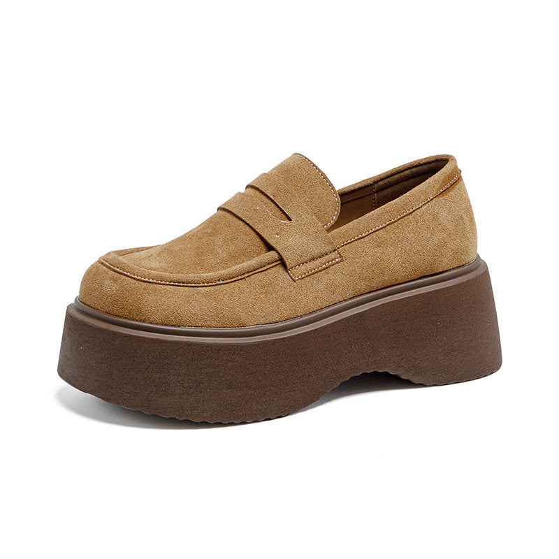 Platform Peas Heighten Soft Bottom Fashion Lazybones Loafers