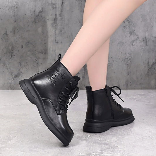 Women's Cotton Fur Integrated Soft Bottom Ankle Snow Boots