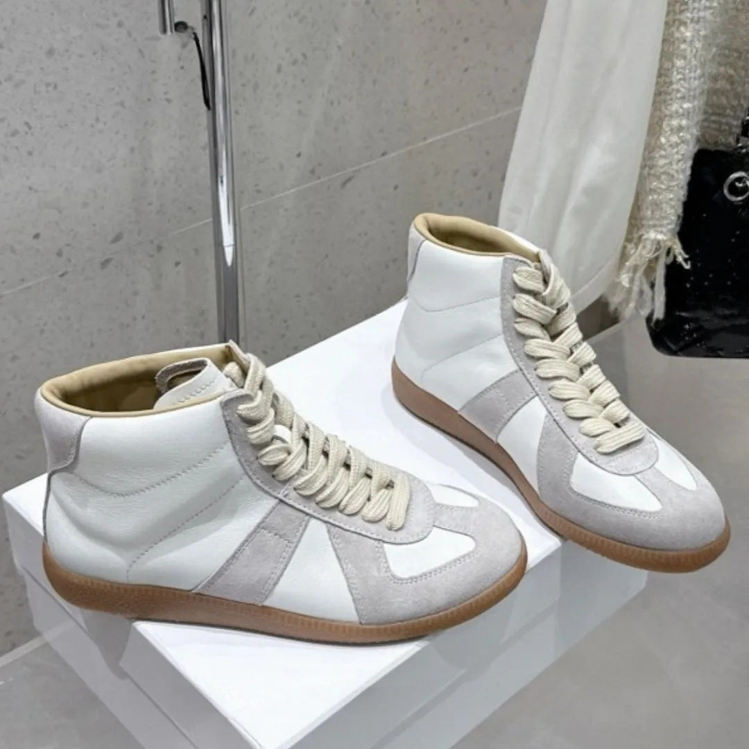 Women's & Men's German Training Genuine Cowhide Breathable Lovers Men's Board Shoes