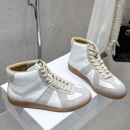 Women's & Men's German Training Genuine Cowhide Breathable Lovers Men's Board Shoes