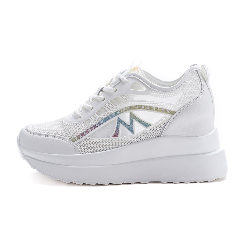 Women's Sports Hollow Mesh Breathable Running Soft Bottom Women's Casual Shoes