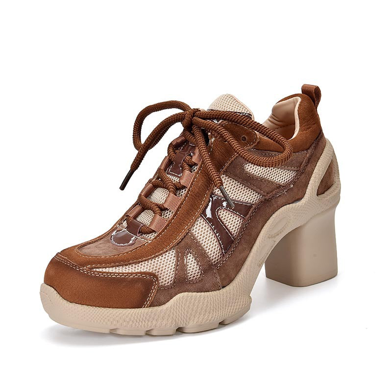 Fashionable Breathable Sports Style High Pumps Women's Casual Shoes