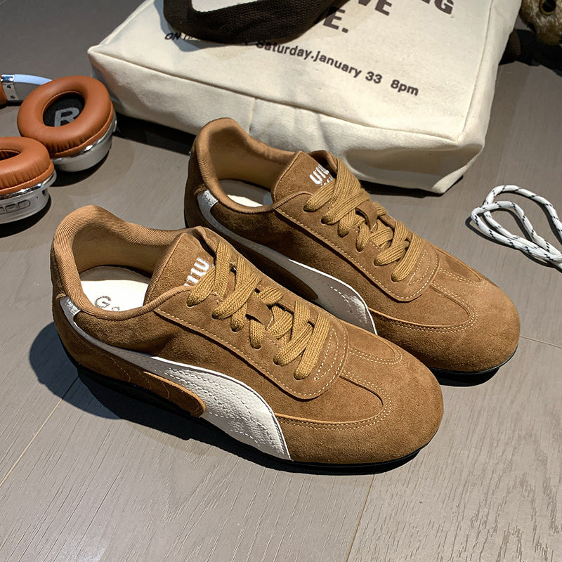 Women's Su Korean Style Retro Lace Up Casual Shoes