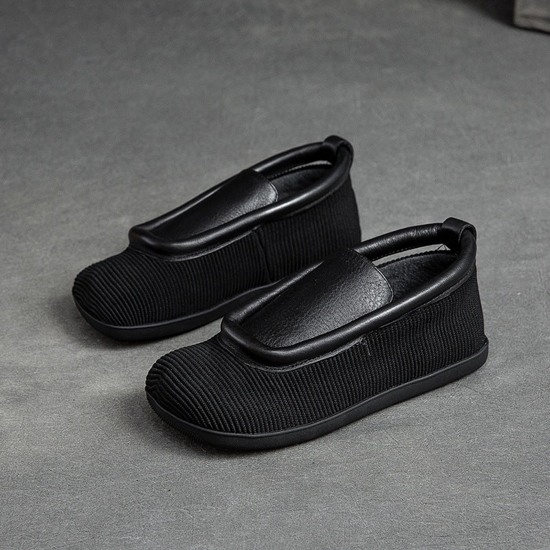 Women's Shu Autumn Flat Solid Color Retro Casual Shoes