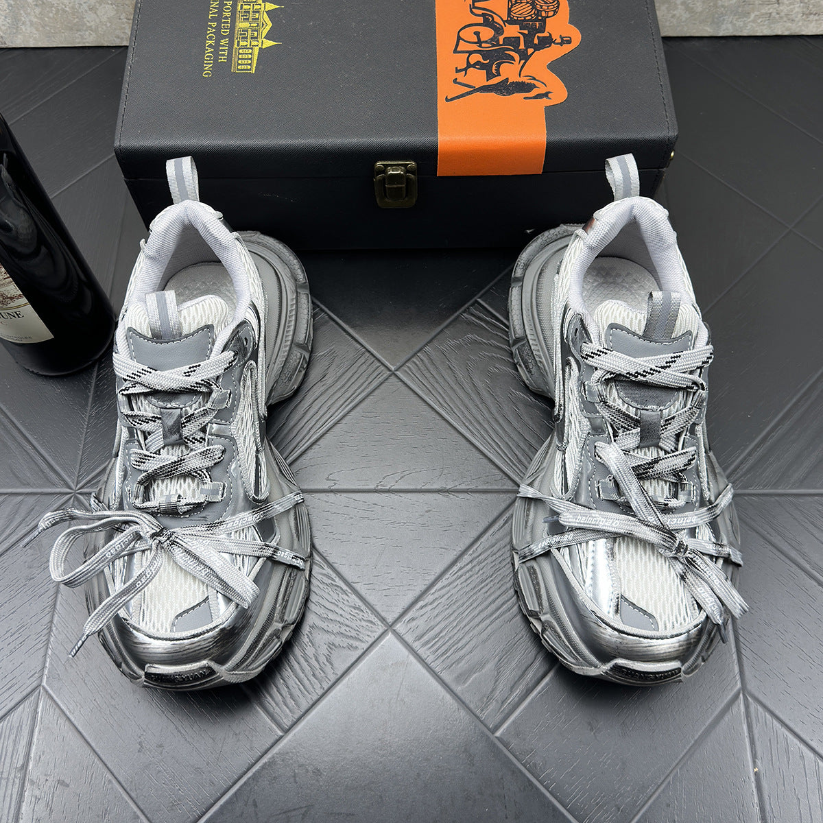 Men's High-grade Dad Breathable Mesh Fashion Handsome Men's Sports Shoes