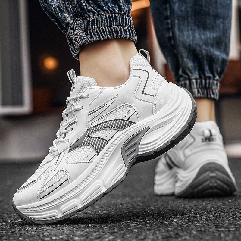 Men's Height Increasing Insole Fashion Versatile Mesh Breathable Platform Men's Sports Shoes