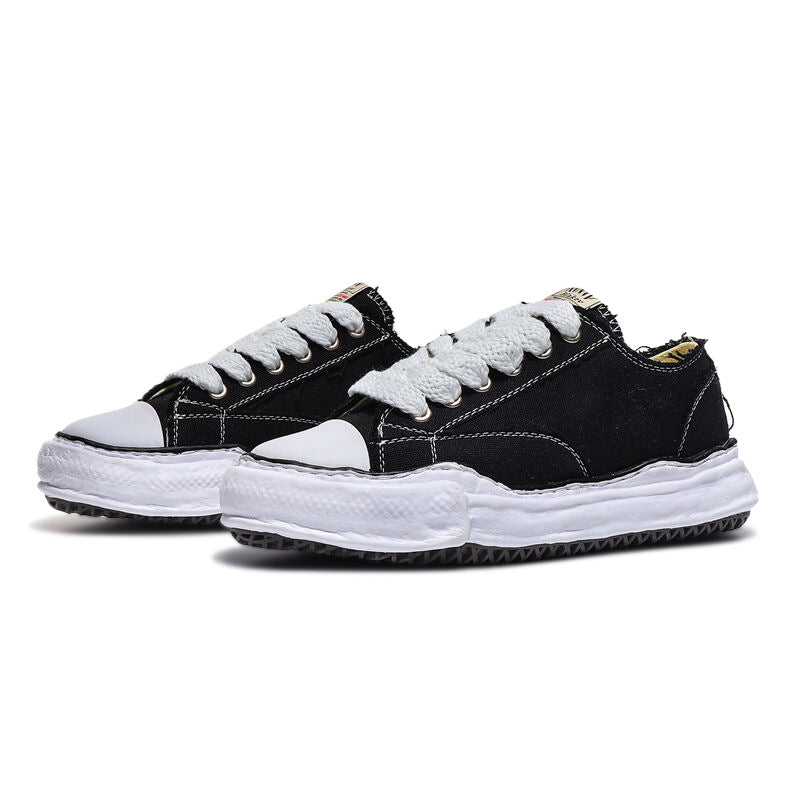 Women's & Men's Dissoed Lovers Retro Trendy Height Increasing Thick Bottom Heightened Large Canvas Shoes