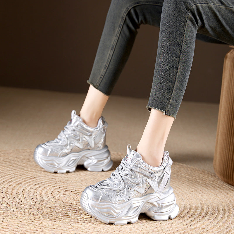 Women's Height Increasing Dad Thick Bottom Spring Sneakers