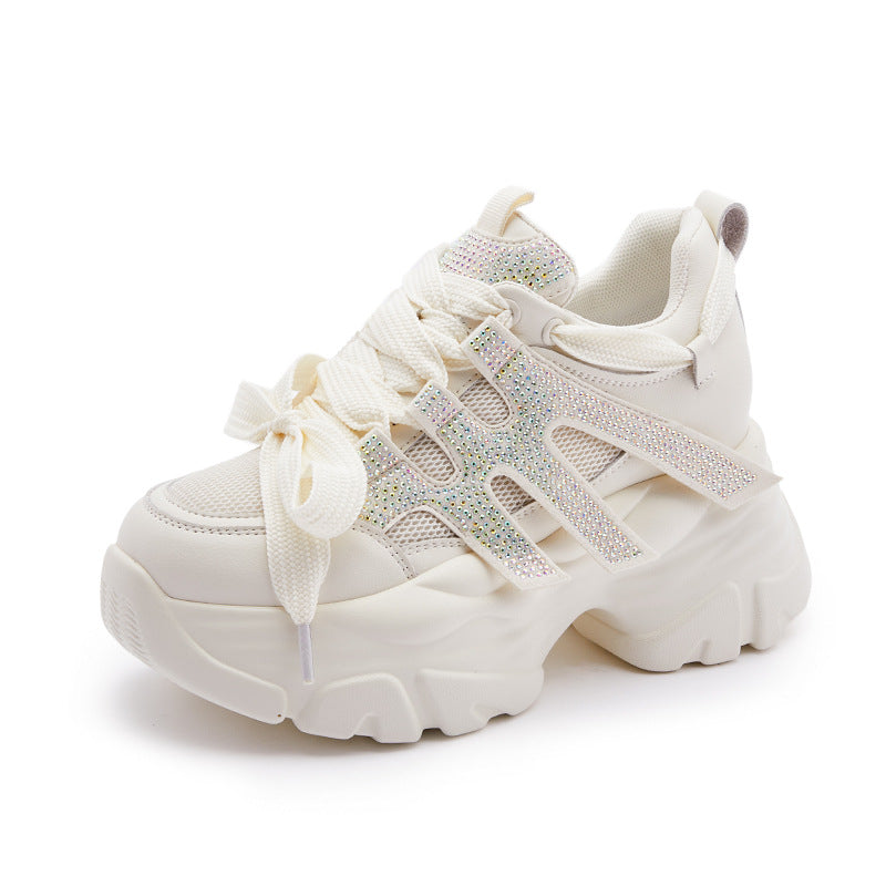 Women's & Men's Spring Versatile Breathable Thick Bottom Small Sneakers