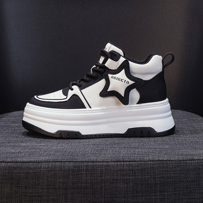 Women's Size High Top White Autumn Platform Casual Shoes