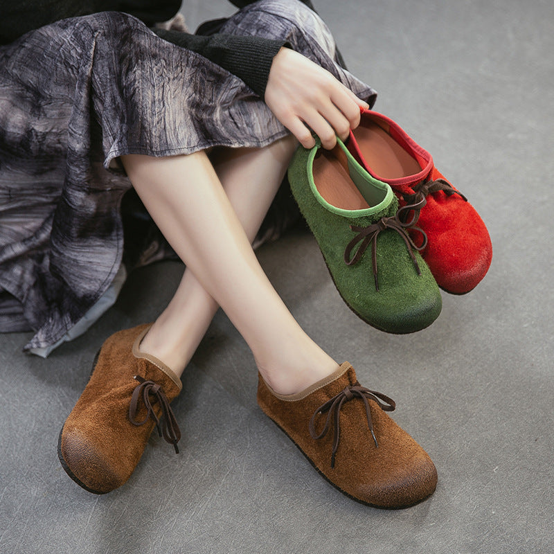Women's Style Mori First Layer Cowhide Lightweight Women's Casual Shoes