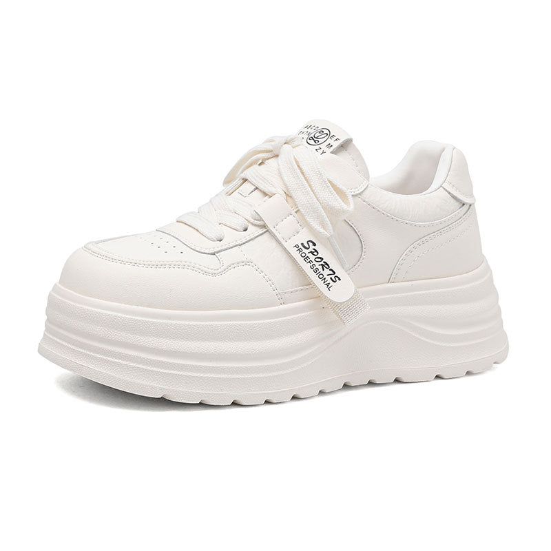 Women's Raise The Bottom White Spring Versatile Sneakers