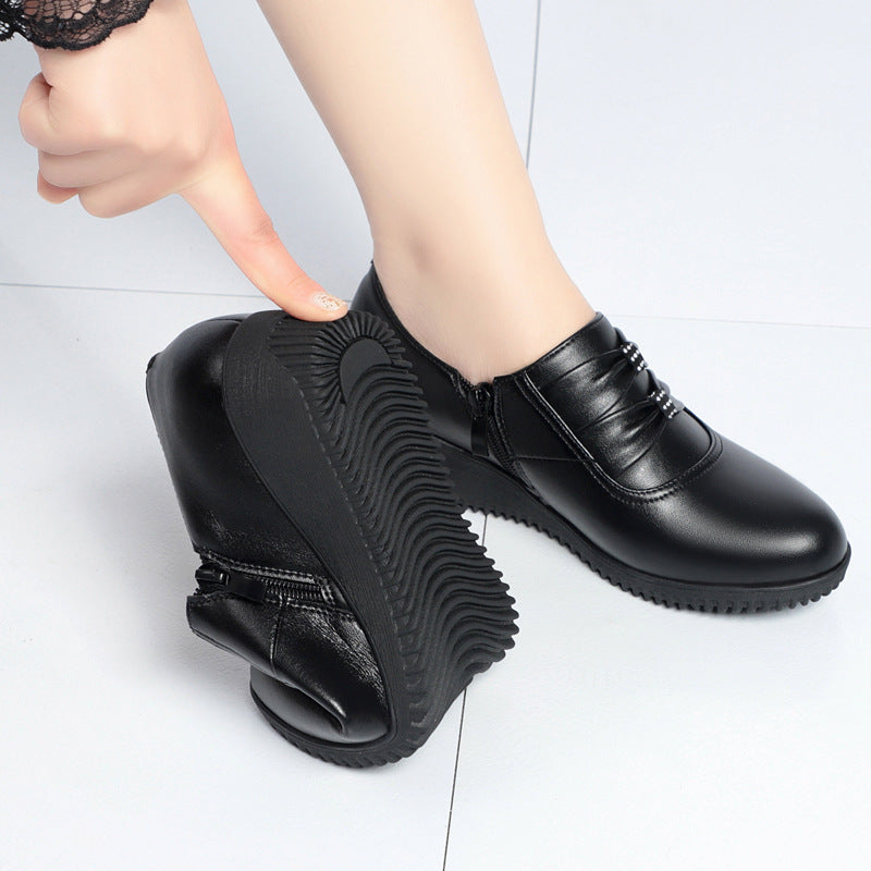 Women's Mom Really Soft Comfortable Bottom Mid Elderly Wedge Plus Women's Casual Shoes