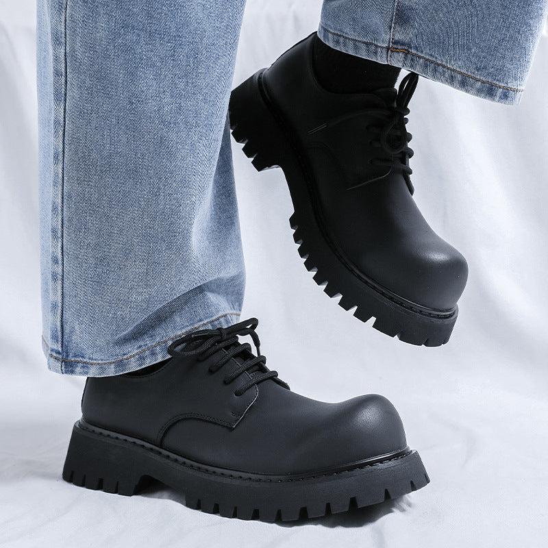 Men's Dr. Martens British Style Big Head Thick Bottom Leather Shoes