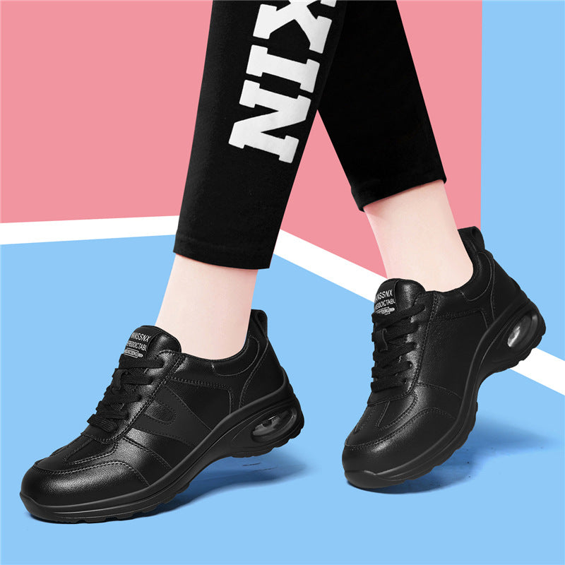 Women's Soft Bottom Platform White Spring Fitness Women's Shoes