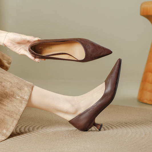 Women's Low-cut Summer Temperament Wild Professional Commute Not Tired Feet Women's Fashion Shoes