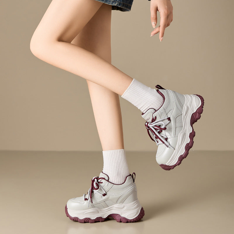 Women's Height Increasing Insole Sports Dad Stylish Lightweight Super Thick Women's Shoes