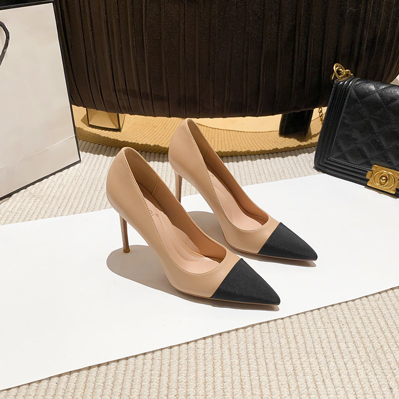 Women's Autumn High Stiletto Color Matching Style Nude Elegant Not Women's Fashion Shoes