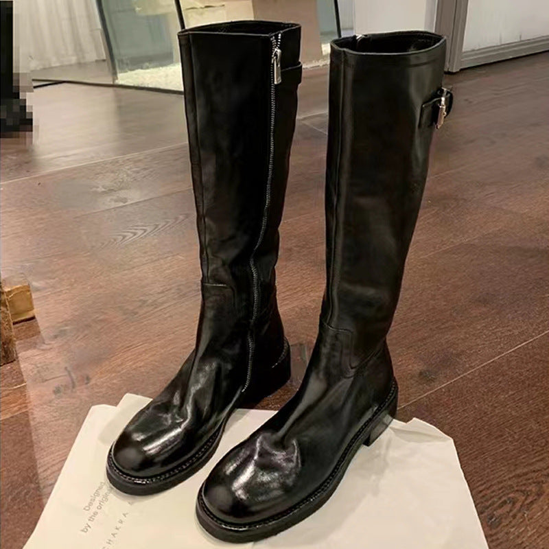 Inside Outside Full Horse Thick Bottom Boots