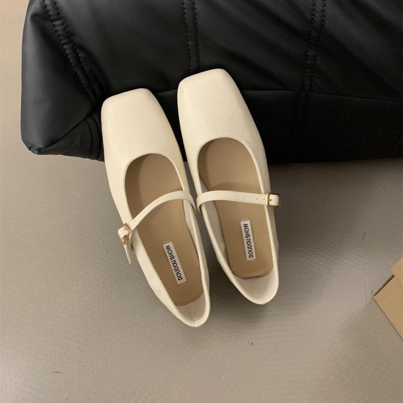 Women's Toe Low-cut Flat Versatile Single-layer Soft Bottom Casual Shoes