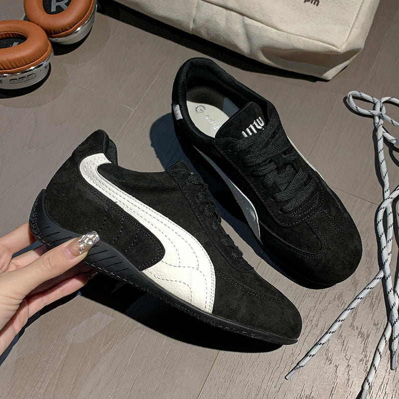 Women's Su Korean Style Retro Lace Up Casual Shoes