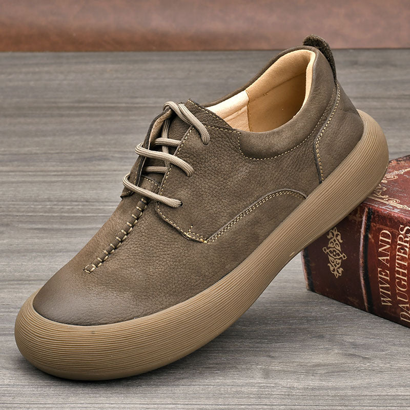 Men's First Layer Cowhide Soft Comfortable Breathable Men's Shoes