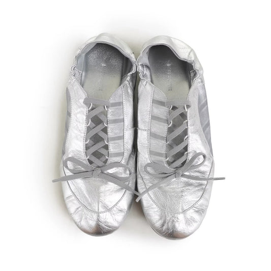 Women's Ballet Comfortable German Training Summer Bow Flat Stitching Lace Women's Casual Shoes