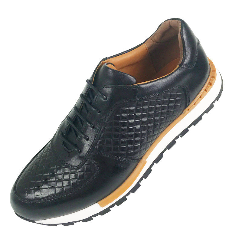 Men's First Layer Cowhide Business British Style Men's Casual Leather Shoes