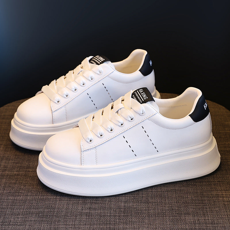 Women's Bottom White Autumn Simple Thick Board Casual Shoes