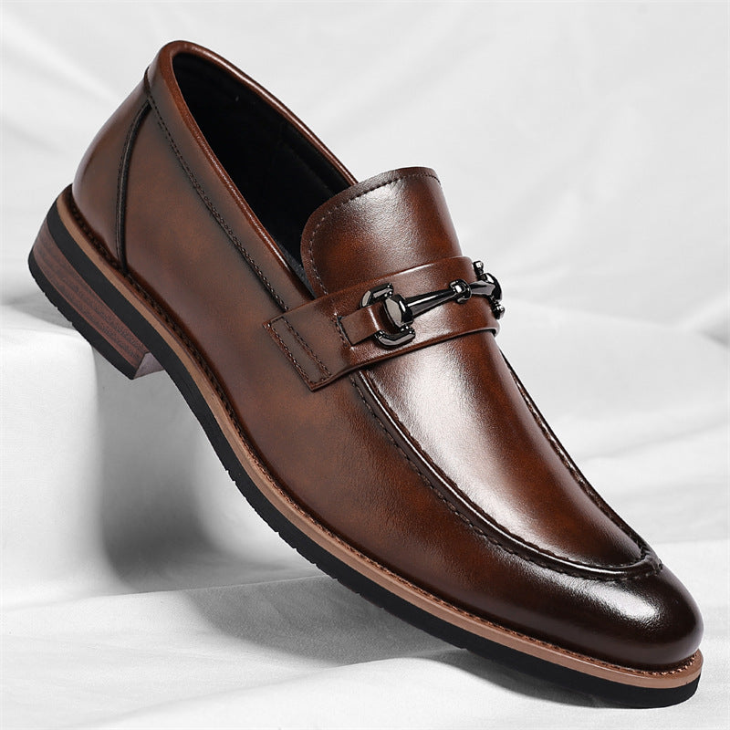 Men's Large Size European Style Oxford Pointed Suit Leather Shoes