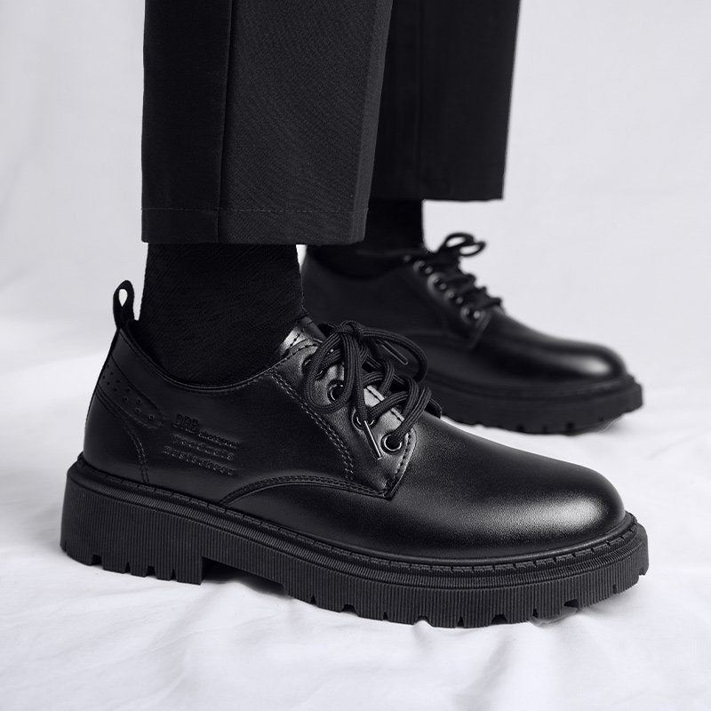 Men's Inner Height Increasing Autumn British Style Leather Shoes