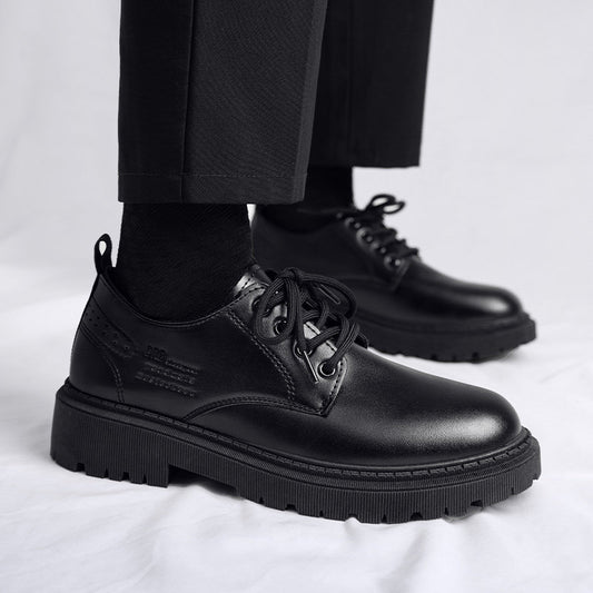 Men's Inner Height Increasing Autumn British Style Leather Shoes