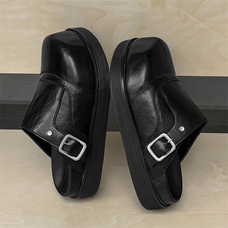 Outdoor Couple Thick-soled Big Toe Closed Sandals