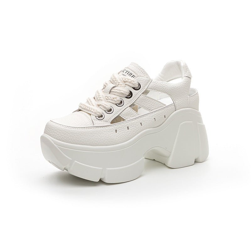 Women's Thick Bottom Summer Wear Hollow Out Dad Women's Casual Shoes