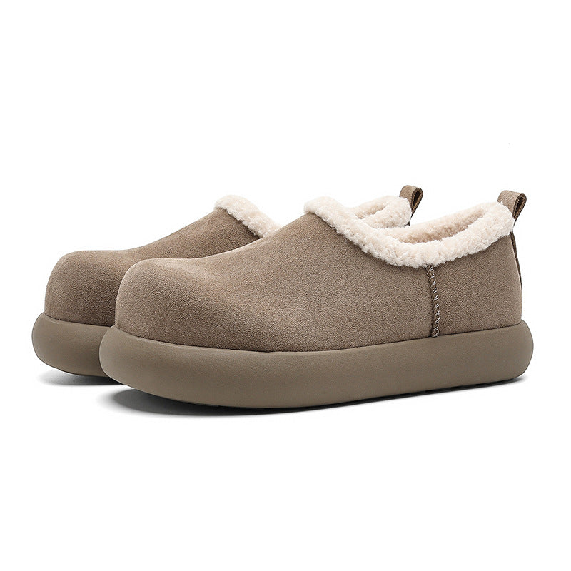 Thick Bottom Small Potatoes All-inclusive Couple Winter Fur Warm Snow Boots