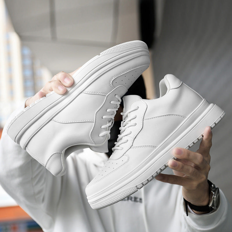 Men's Spring Invisible Inner Hight Increasing Breathable Men's Board Shoes