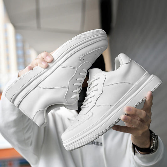 Men's Spring Invisible Inner Hight Increasing Breathable Men's Board Shoes