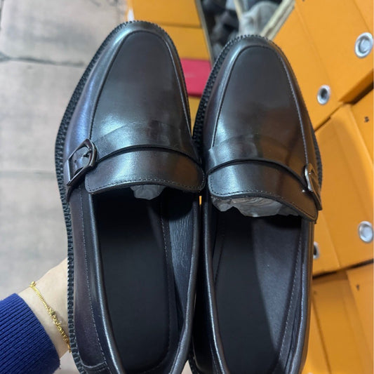 Men's First Layer Cowhide Formal Wear Low Slip-on Outsole Men's Business Leather Shoes