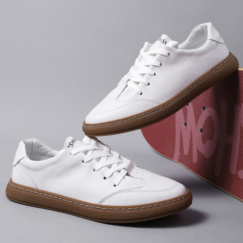 Men's Trendy Summer White Breathable Stylish Sneakers