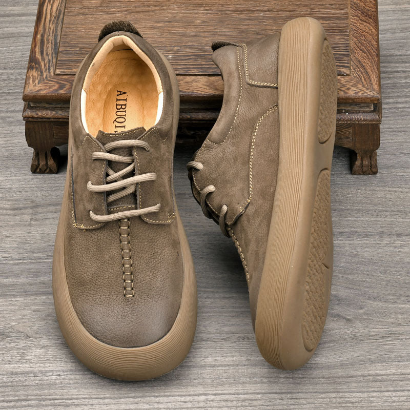 Men's First Layer Cowhide Soft Comfortable Breathable Men's Shoes