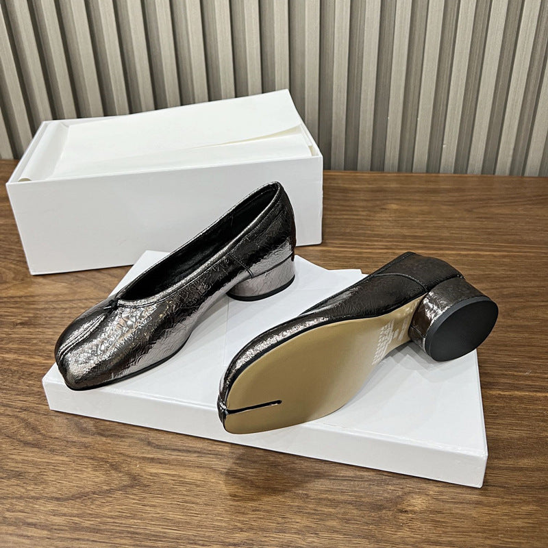 Women's High Version Mid Full Trotter Ballet Heels