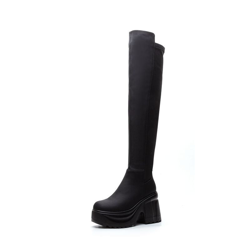 Women's Increasing Stretch Thin High Tube Over Boots
